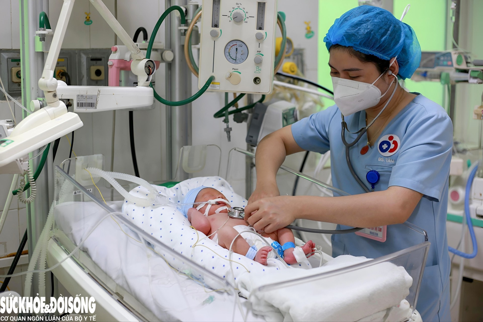 Bác sĩ Nguyễn Thị Tâm theo dõi từng “chiến binh nhí” tại phòng NICU. Bác sĩ Nguyễn Thị Tâm theo dõi từng “chiến binh nhí” tại phòng NICU.