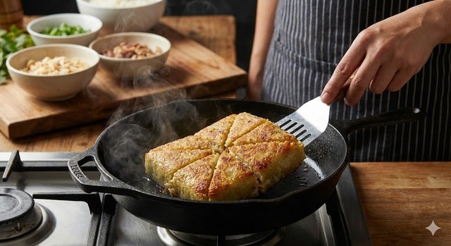 Bánh chưng bị mốc vỏ: Cắt bỏ phần mốc rồi rán lên ăn liệu có an toàn?- Ảnh 1. Bánh chưng bị mốc vỏ: Cắt bỏ phần mốc rồi rán lên ăn liệu có an toàn?- Ảnh 1.