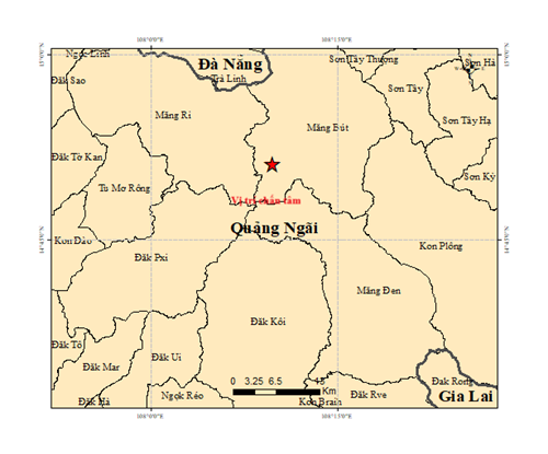 Quảng Ngãi lại hứng 5 trận động đất liên tiếp ngày mùng 7 Tết- Ảnh 1.