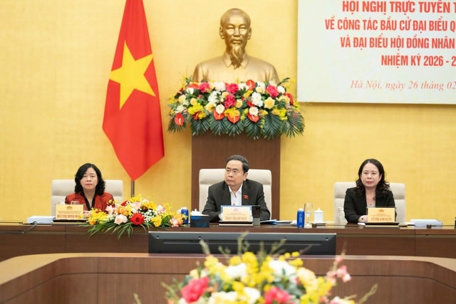 Khai mạc hội nghị trực tuyến toàn quốc về công tác bầu cử ĐBQH khóa XVI và đại biểu HĐND các cấp- Ảnh 2.