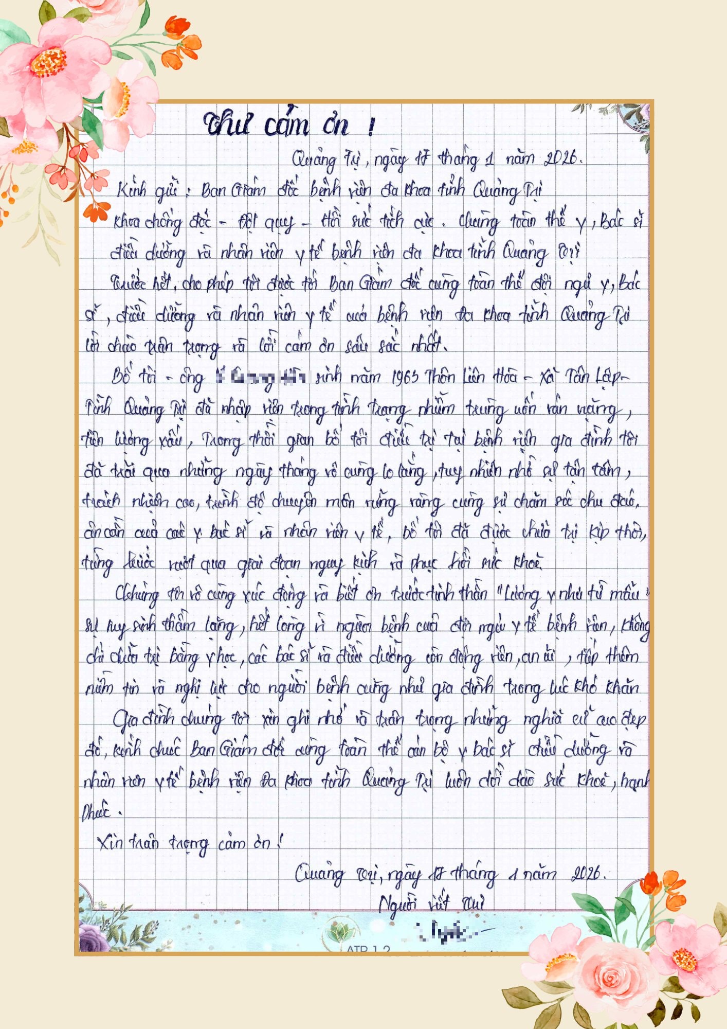 Ấm lòng những lá thư cảm ơn Thầy thuốc- Ảnh 2.