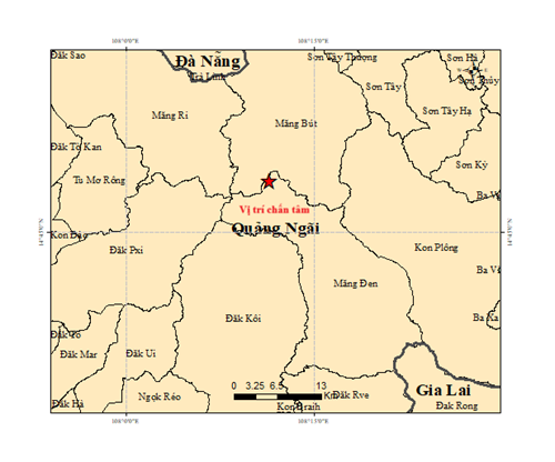 Động đất 3.2 độ ở Quảng Ngãi gây rung lắc nhẹ- Ảnh 1.