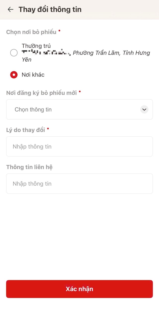 Chỉ vài bước trên VNeID, cử tri có thể đăng ký thay đổi nơi bỏ phiếu- Ảnh 6. Chỉ vài bước trên VNeID, cử tri có thể đăng ký thay đổi nơi bỏ phiếu- Ảnh 6.