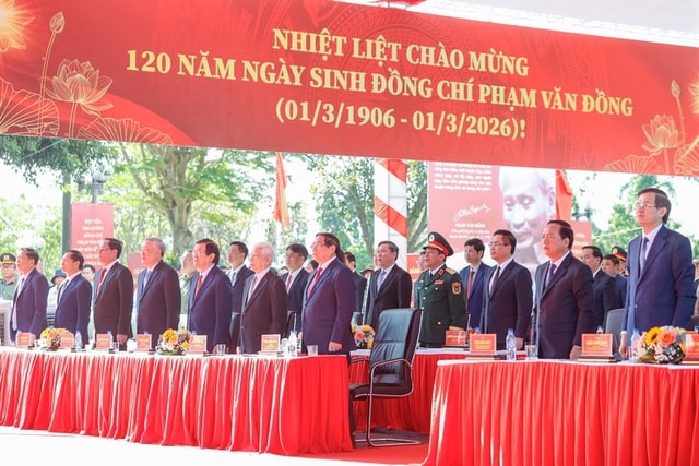 Thủ tướng Phạm Minh Chính dự Lễ kỷ niệm 120 năm Ngày sinh Thủ tướng Phạm Văn Đồng- Ảnh 1. Thủ tướng Phạm Minh Chính dự Lễ kỷ niệm 120 năm Ngày sinh Thủ tướng Phạm Văn Đồng- Ảnh 1.