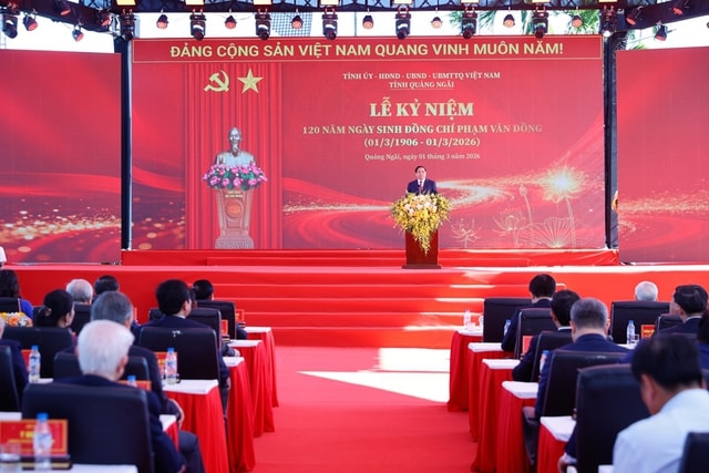 Thủ tướng Phạm Minh Chính dự Lễ kỷ niệm 120 năm Ngày sinh Thủ tướng Phạm Văn Đồng- Ảnh 2. Thủ tướng Phạm Minh Chính dự Lễ kỷ niệm 120 năm Ngày sinh Thủ tướng Phạm Văn Đồng- Ảnh 2.