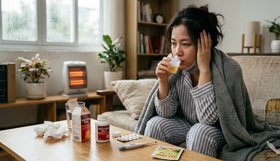 Cúm mùa: Lưu ý quan trọng khi dùng thuốc và chăm sóc tại nhà- Ảnh 1.