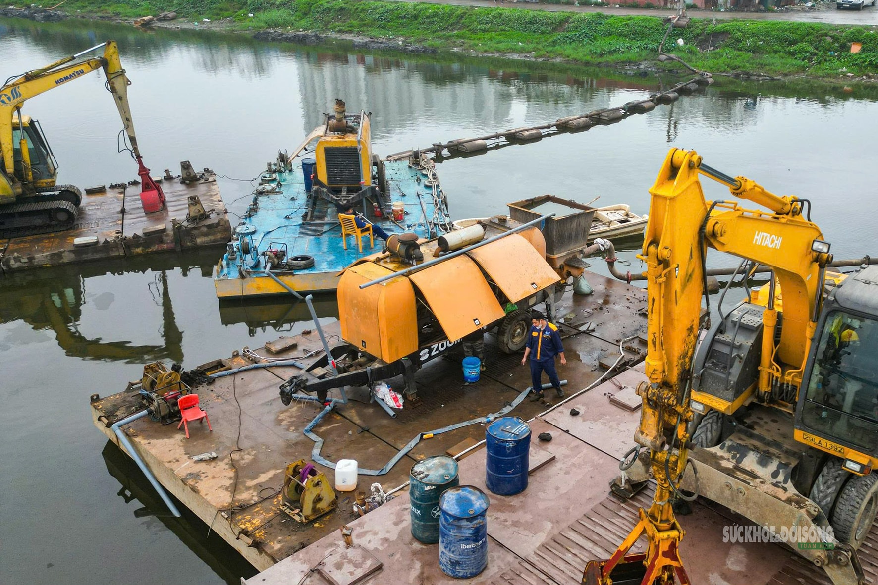 Khẩn trương nạo vét hạ lưu sông Tô Lịch, Kim Ngưu trước mùa mưa- Ảnh 5.