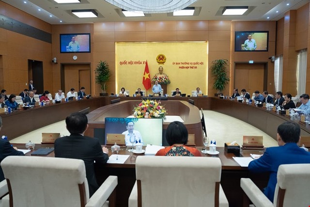 Phiên họp thứ 55 của UBTVQH: Xem xét khối lượng lớn dự án luật trình Kỳ họp thứ Nhất- Ảnh 1.