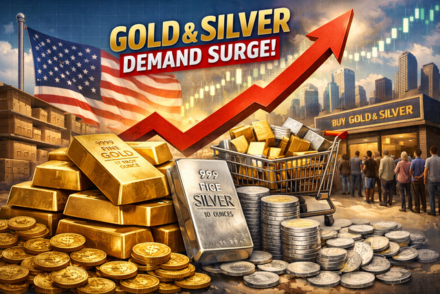 Nhu cầu vàng, bạc tại Mỹ tăng rất mạnh- Ảnh 1.