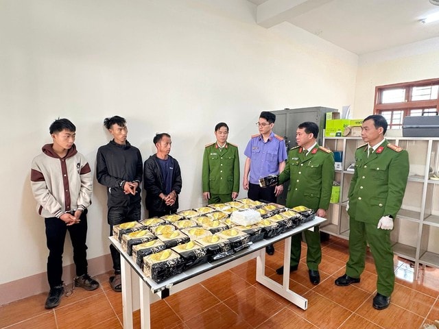 Triệt phá đường dây vận chuyển hơn 34kg ma túy, thu giữ súng cùng 11 viên đạn- Ảnh 1.