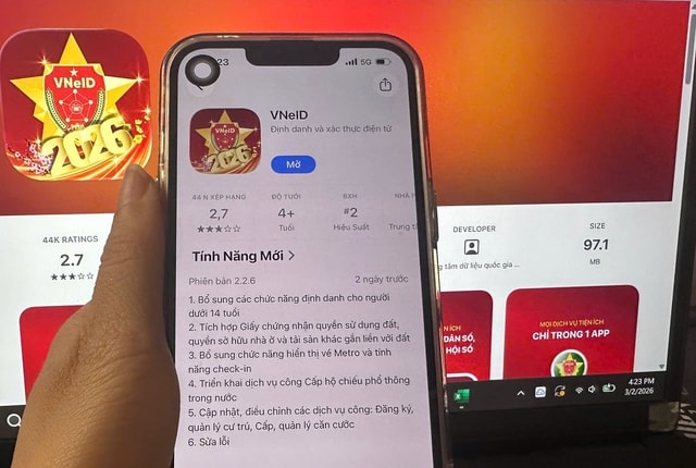 VNeID vừa cập nhật 2.2.6: Nhiều điểm mới người dùng nên biết- Ảnh 1. VNeID vừa cập nhật 2.2.6: Nhiều điểm mới người dùng nên biết- Ảnh 1.