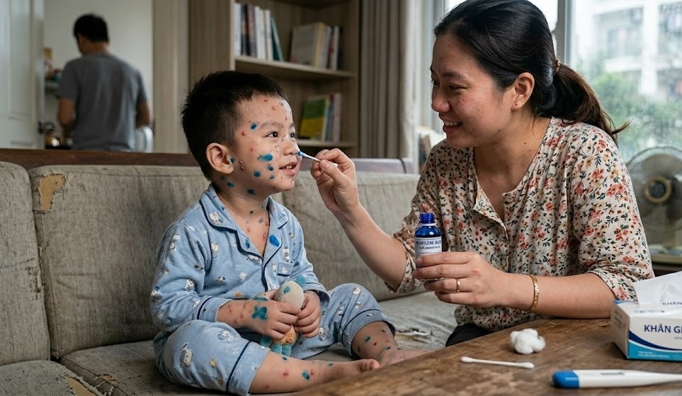 Cách điều trị bệnh thủy đậu tại nhà, ngăn ngừa sẹo- Ảnh 1. Cách điều trị bệnh thủy đậu tại nhà, ngăn ngừa sẹo- Ảnh 1.