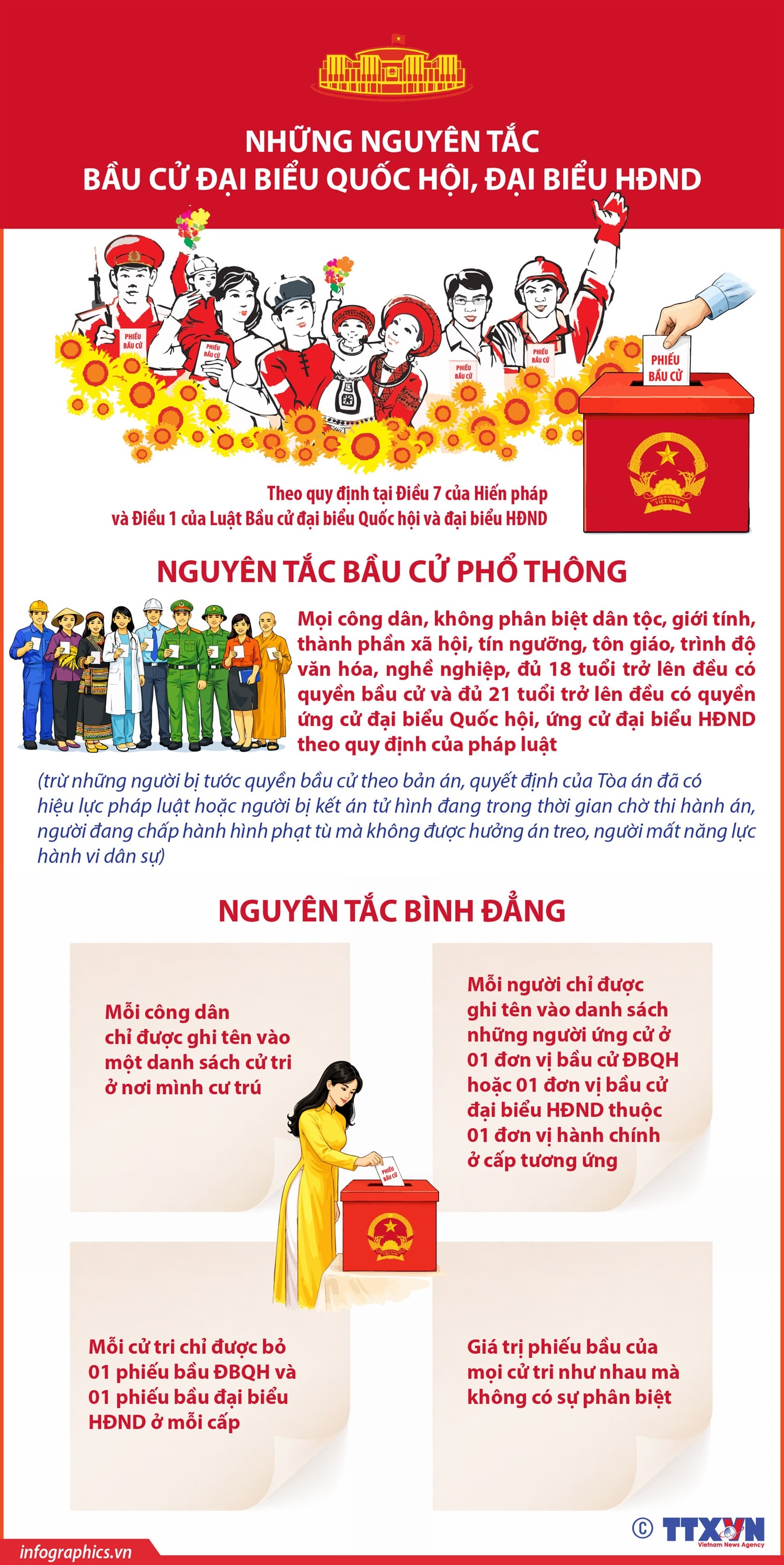 Những nguyên tắc bầu cử đại biểu Quốc hội, đại biểu HĐND- Ảnh 1.
