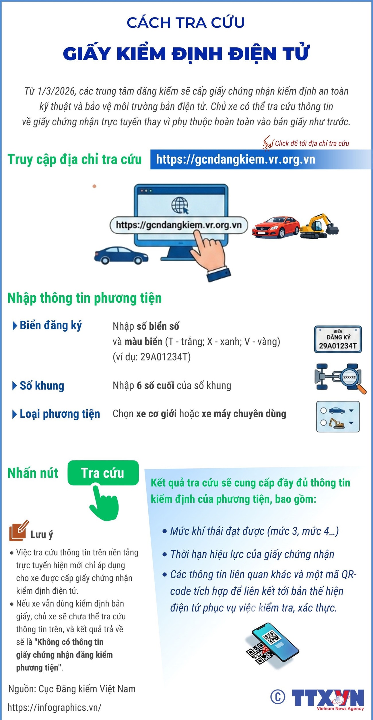 Hướng dẫn cách tra cứu giấy chứng nhận kiểm định điện tử- Ảnh 1.