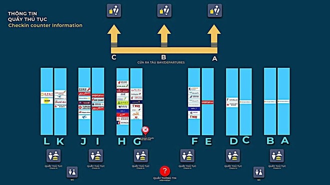 Nhà ga T2 Nội Bài thay đổi quầy thủ tục: Hành khách cần nhớ đúng cửa, tránh lỡ chuyến- Ảnh 6. Nhà ga T2 Nội Bài thay đổi quầy thủ tục: Hành khách cần nhớ đúng cửa, tránh lỡ chuyến- Ảnh 6.