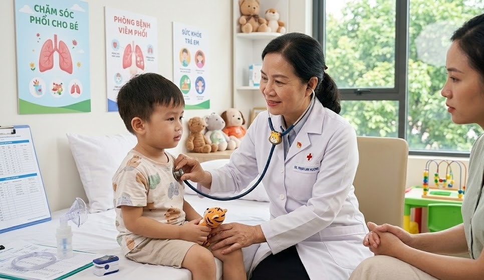 Viêm phổi ở trẻ em: Phát hiện sớm và dùng thuốc đúng cách- Ảnh 1. Viêm phổi ở trẻ em: Phát hiện sớm và dùng thuốc đúng cách- Ảnh 1.