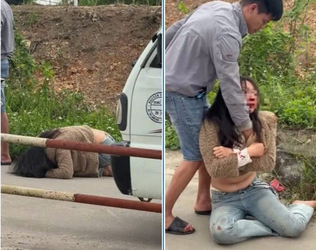 Xác minh vụ cô gái bị kéo lê trên đường ở bến phà Giải gây bức xúc dư luận- Ảnh 1. Xác minh vụ cô gái bị kéo lê trên đường ở bến phà Giải gây bức xúc dư luận- Ảnh 1.