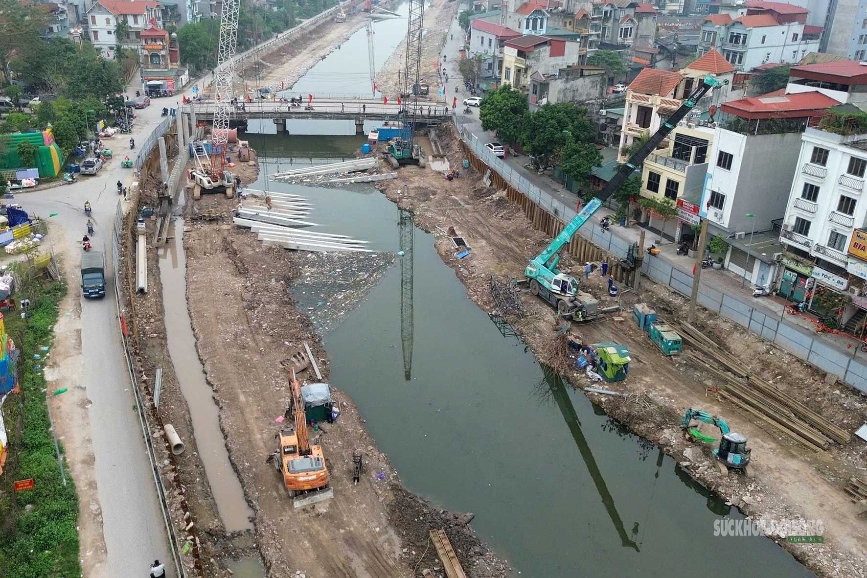 Tăng tốc cải tạo hạ lưu sông Kim Ngưu trước mùa mưa 2026- Ảnh 4.