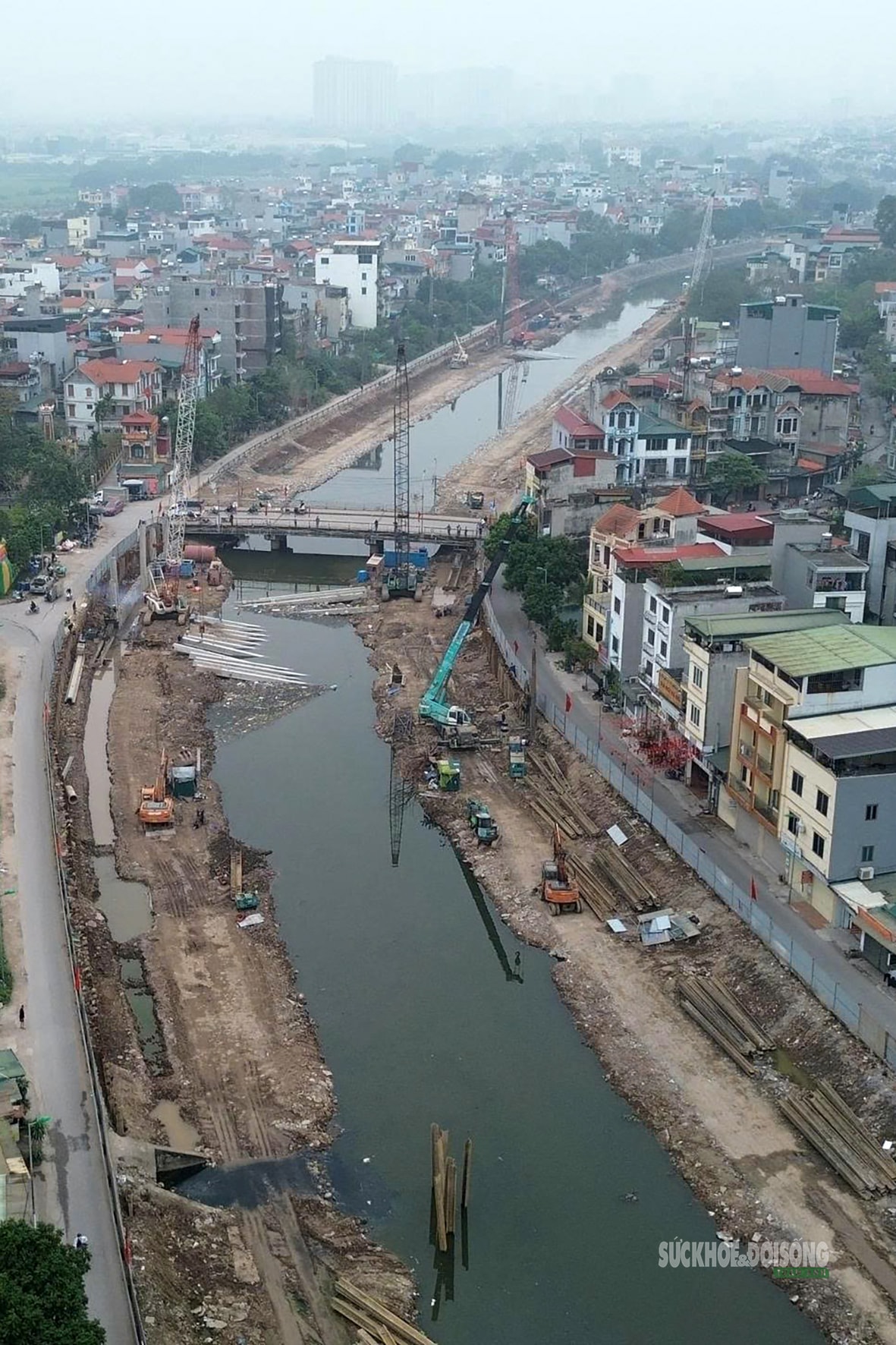 Tăng tốc cải tạo hạ lưu sông Kim Ngưu trước mùa mưa 2026- Ảnh 1.