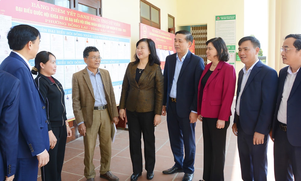 Bộ trưởng Bộ Y tế Đào Hồng Lan và các ứng viên tiếp tục chương trình tiếp xúc cử tri tỉnh Bắc Ninh- Ảnh 3.