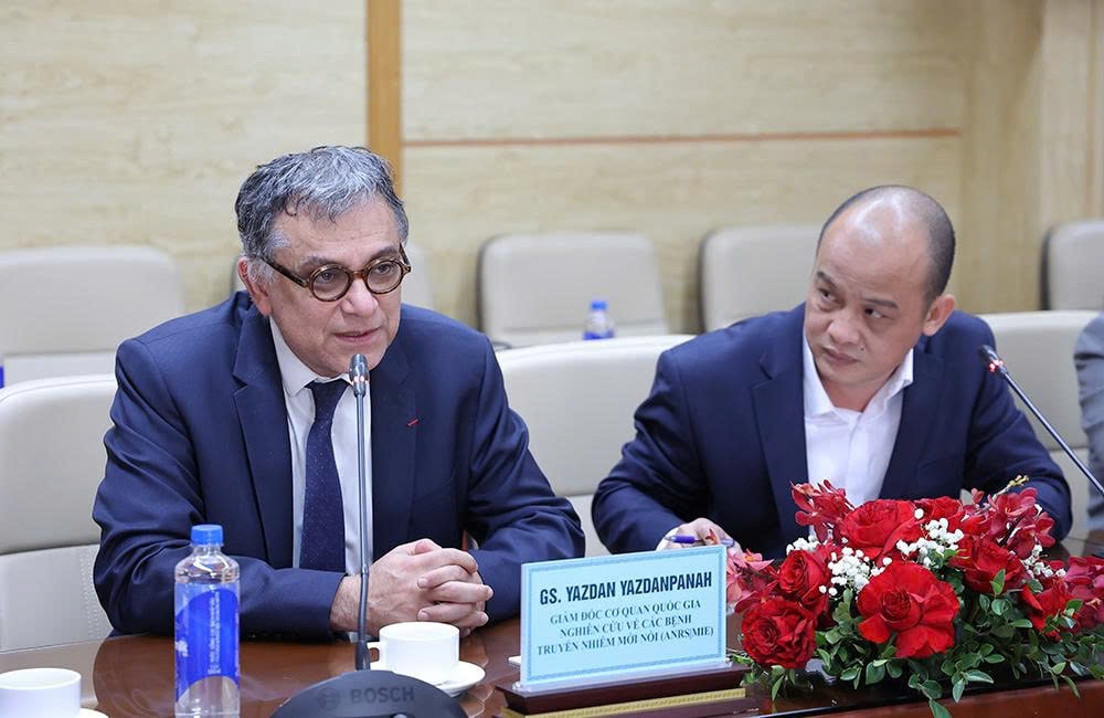 Bộ Y tế Việt Nam và Pháp trao đổi thúc đẩy hợp tác nghiên cứu khoa học ứng phó bệnh truyền nhiễm mới nổi- Ảnh 2. Bộ Y tế Việt Nam và Pháp trao đổi thúc đẩy hợp tác nghiên cứu khoa học ứng phó bệnh truyền nhiễm mới nổi- Ảnh 2.