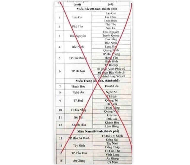 Đăng tin sáp nhập còn 16 tỉnh để 'câu view', thanh niên bị công an mời lên làm việc- Ảnh 1.