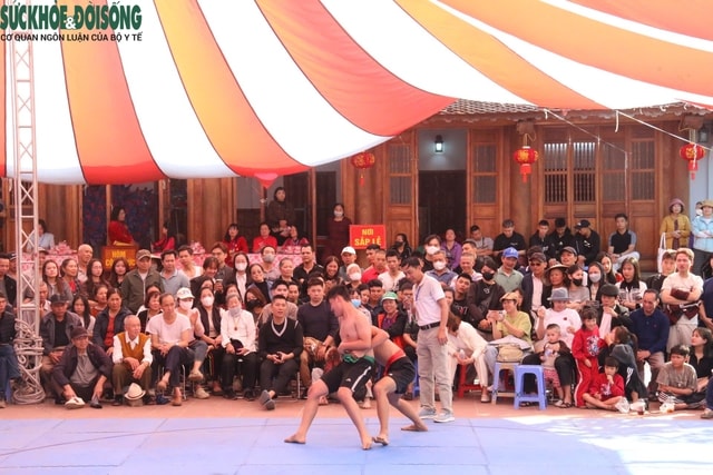 Sới vật ngày Xuân, để sân chơi là niềm tự hào của cộng đồngKỳ 1: Ngày Xuân đến hội xem vật- Ảnh 1.