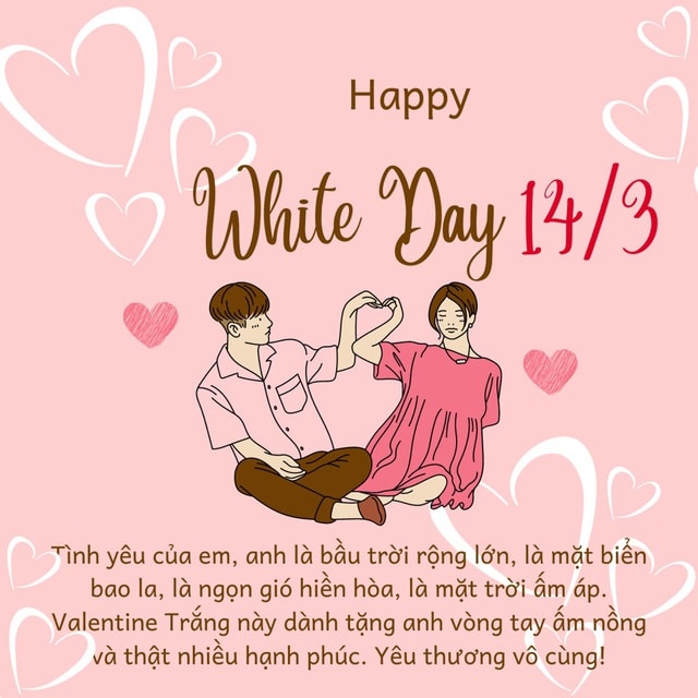 Lời chúc ngày Valentine 14/3 - Valentine trắng tặng vợ chồng yêu thương- Ảnh 2.