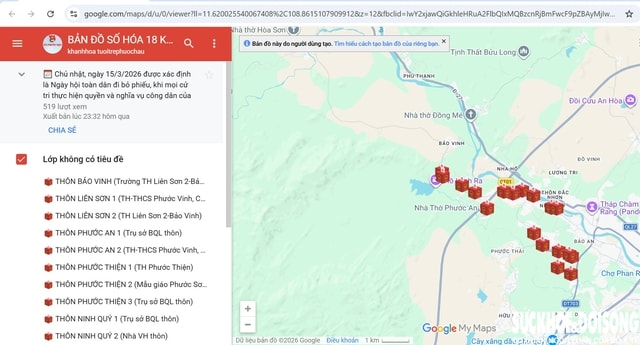 Cử tri ở Khánh Hòa dễ dàng tìm điểm bầu cử qua 'bản đồ số'- Ảnh 4. Cử tri ở Khánh Hòa dễ dàng tìm điểm bầu cử qua 'bản đồ số'- Ảnh 4.
