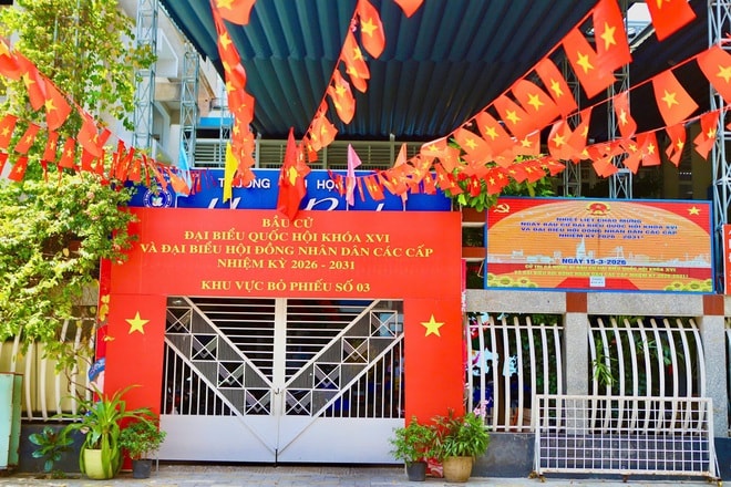 TPHCM rực rỡ cờ hoa trước ngày bầu cử 15/3- Ảnh 9.