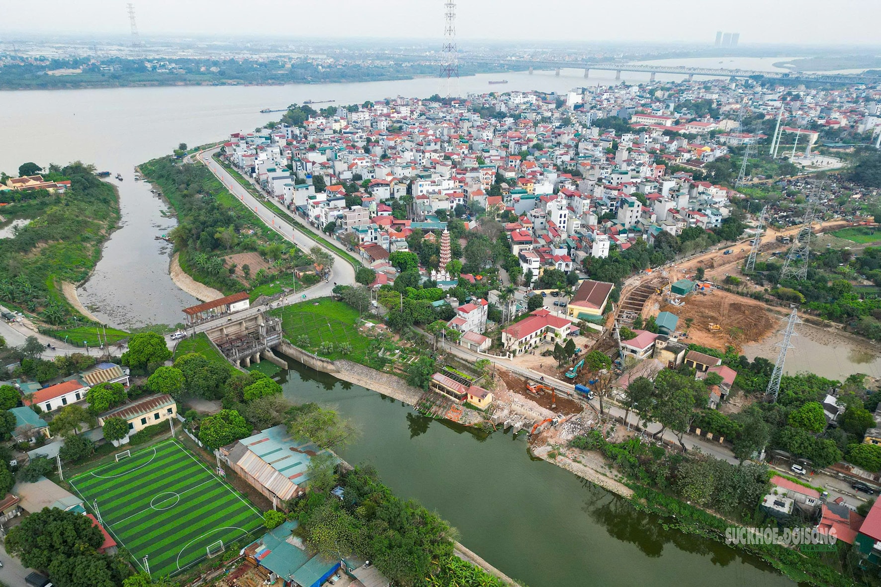 Đại công trường 920 tỷ đồng 'giải cứu' ngập úng phía Tây Bắc Hà Nội- Ảnh 2.