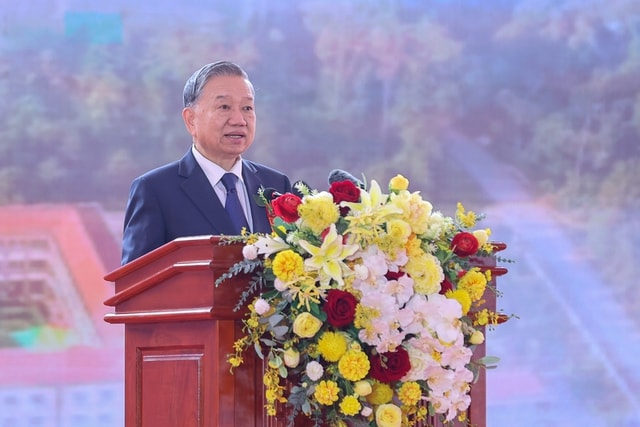 Tổng Bí thư tin tưởng các trường nội trú liên cấp trở thành 'cột mốc mềm' về giáo dục vùng biên- Ảnh 1.