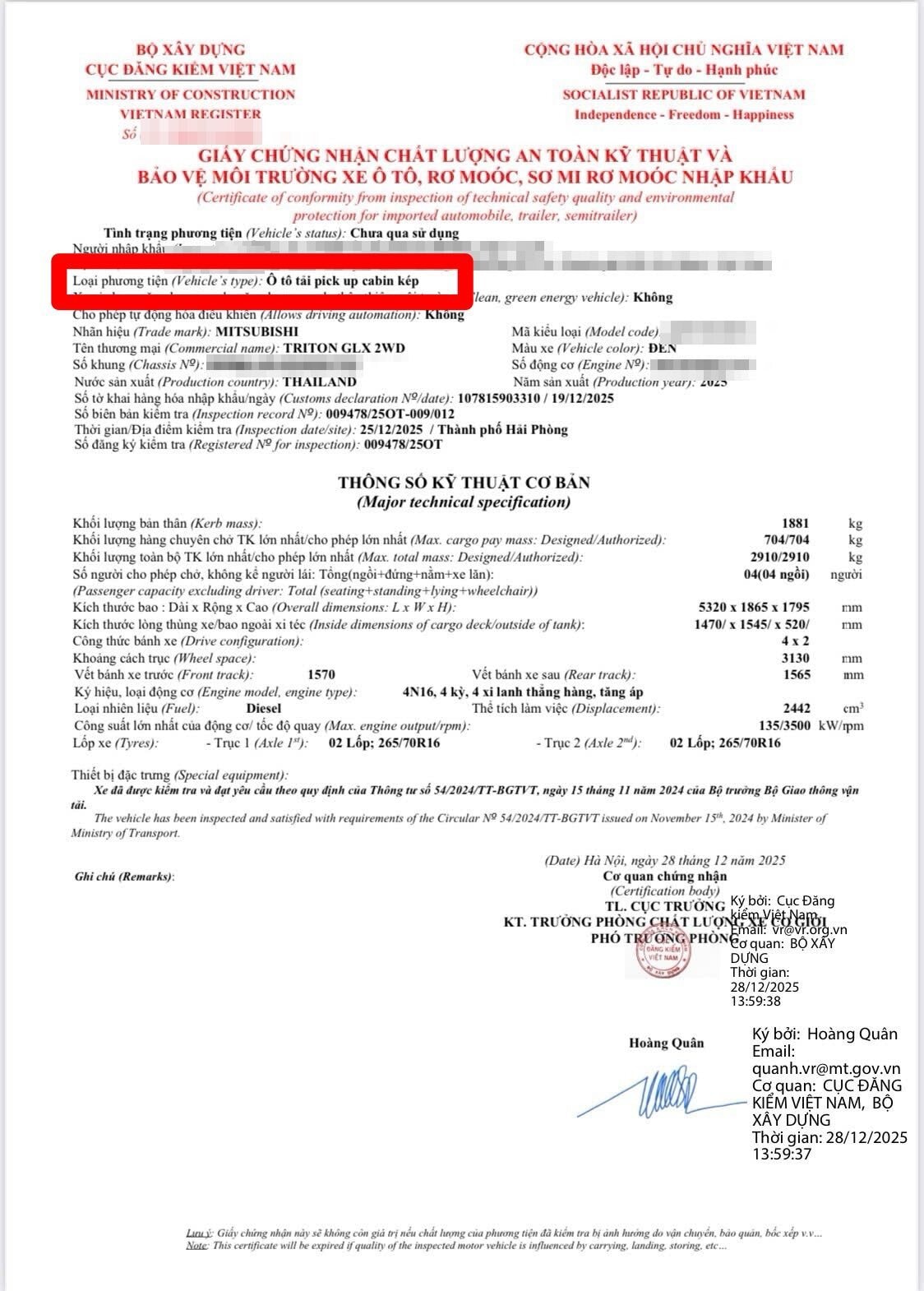 Cục CSGT hướng dẫn phân biệt xe bán tải là xe con hay xe tải - 4