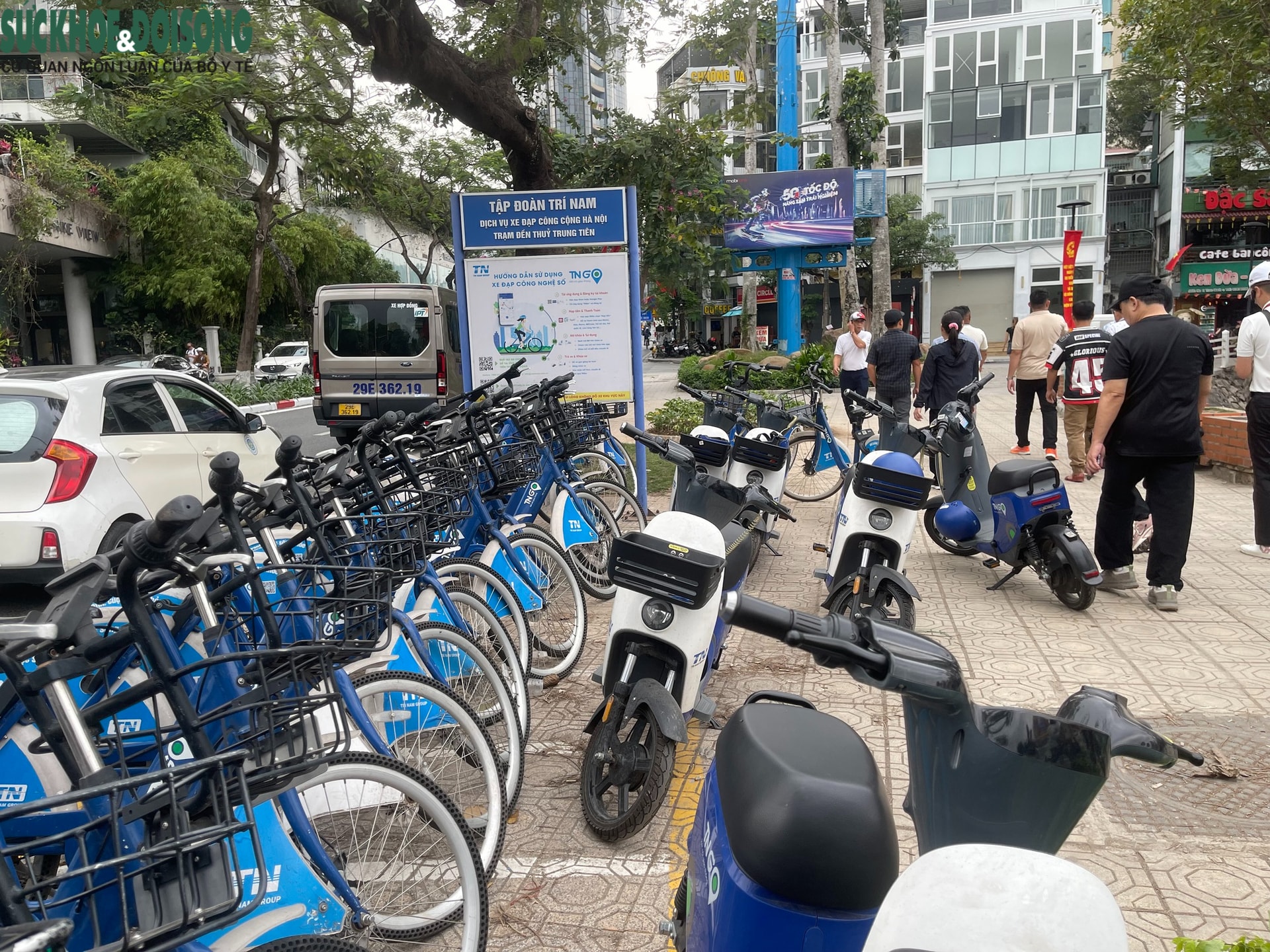 Xe đạp điện công cộng ở Hà Nội chưa thu hút được người dân sử dụng- Ảnh 2.