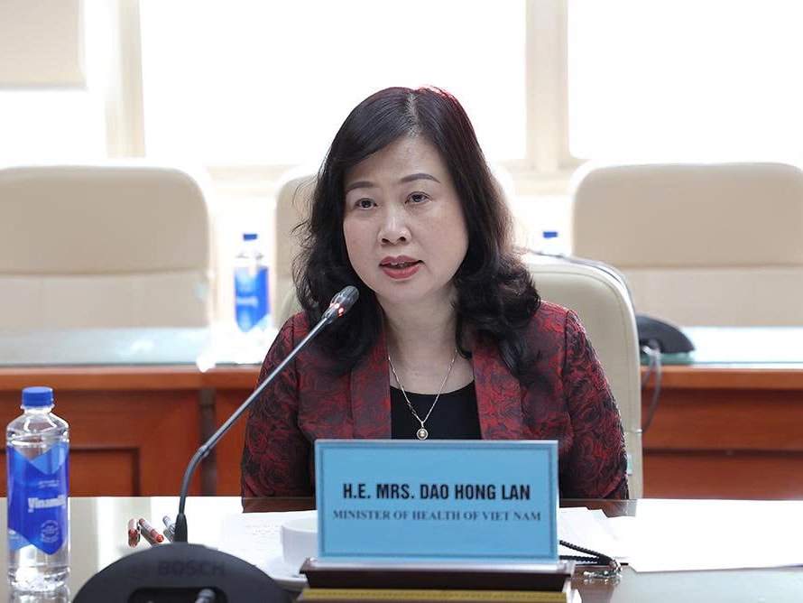 Bộ trưởng Đào Hồng Lan tiếp, làm việc với Đại biện lâm thời Đại sứ quán Hoa Kỳ tại Việt Nam- Ảnh 1.