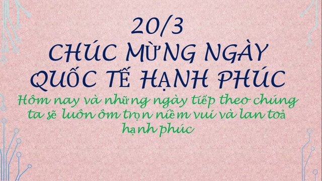 Những mẫu thiệp ngày Quốc tế Hạnh phúc 20/3 đẹp nhất 2026- Ảnh 21. Những mẫu thiệp ngày Quốc tế Hạnh phúc 20/3 đẹp nhất 2026- Ảnh 21.