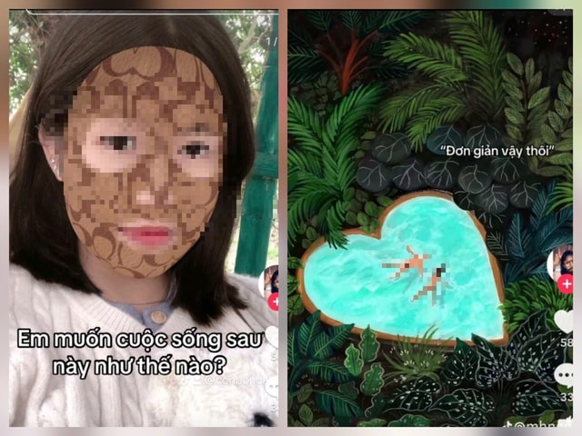 Video 'nửa kín nửa hở' trên Tiktok: Trào lưu nguy hiểm của giới trẻ- Ảnh 1.