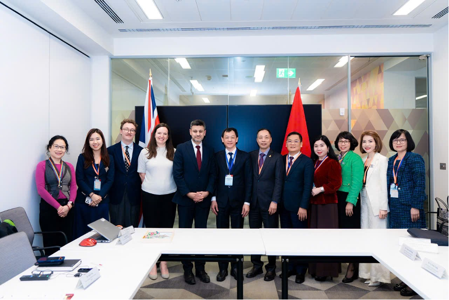 Thứ trưởng Nguyễn Tri Thức và đoàn công tác Bộ Y tế thăm, làm việc tại Vương quốc Anh- Ảnh 1.