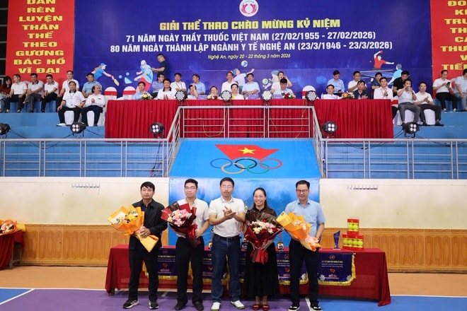 Hơn 750 cán bộ y tế Nghệ An tranh tài tại hội thao kỷ niệm 80 năm ngành- Ảnh 2.