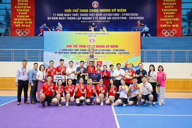 Giải thể thao ngành Y tế Nghệ An, lan tỏa tinh thần đoàn kết- Ảnh 1. Giải thể thao ngành Y tế Nghệ An, lan tỏa tinh thần đoàn kết- Ảnh 1.
