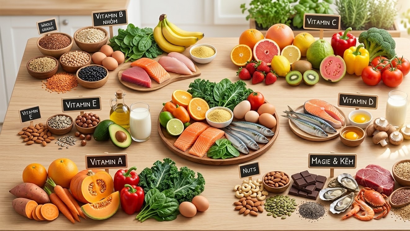 Các vitamin và khoáng chất thiết yếu cho não bộ- Ảnh 1.