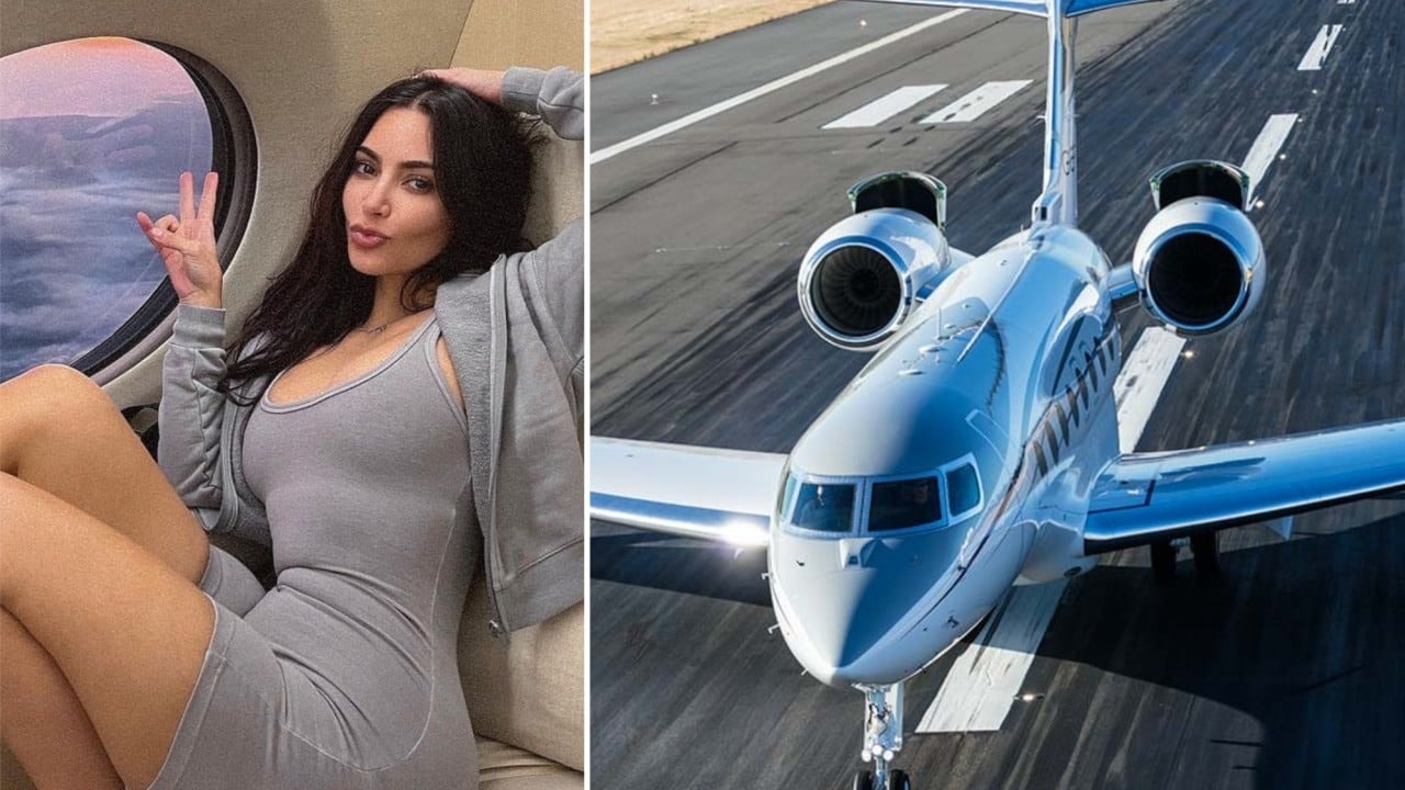 Chiếc máy bay riêng của Kim Kardashian, mang tên Kim Air, được cho là đắt hơn cả máy bay của Jeff Bezos.