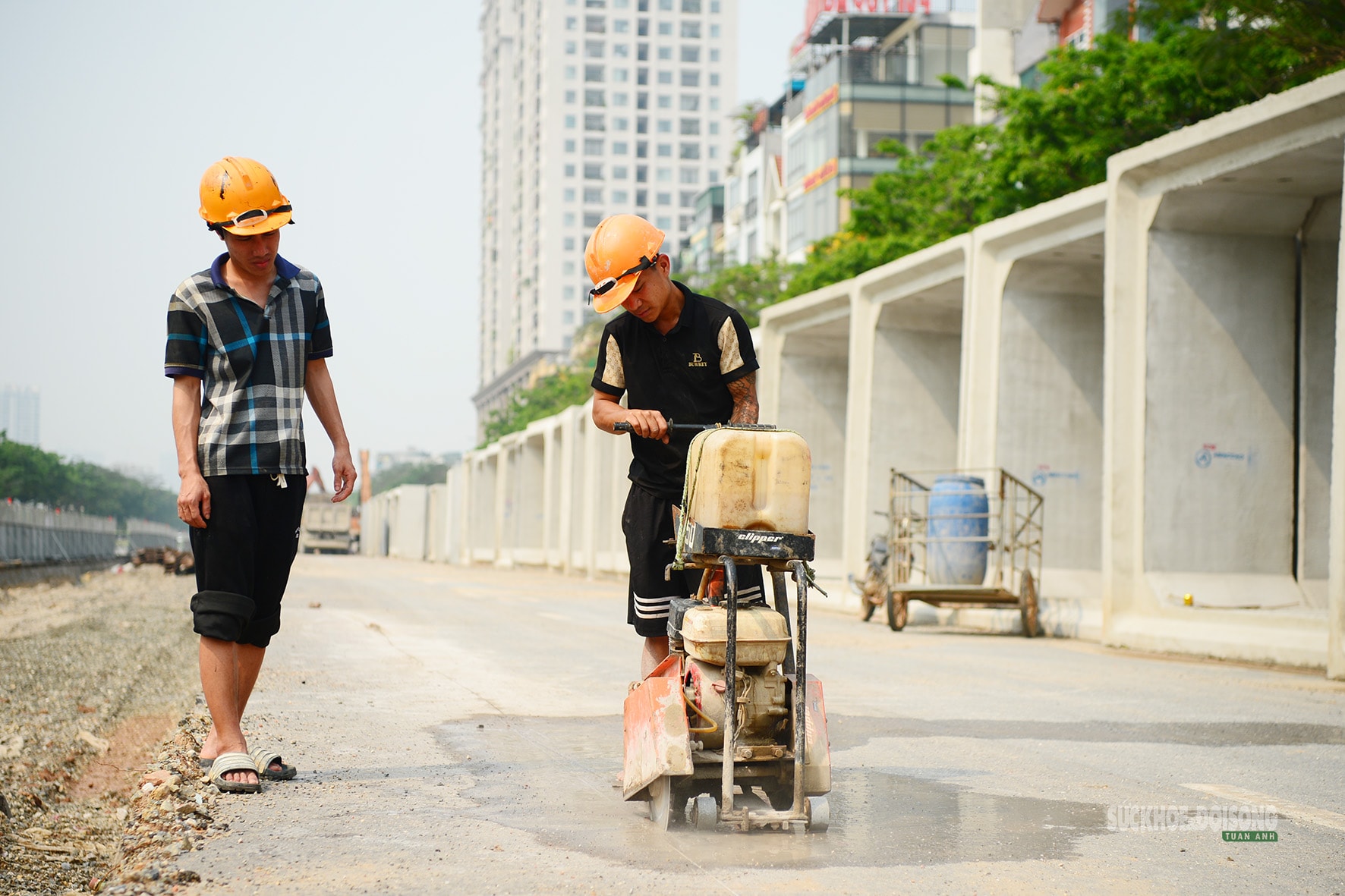 Cận cảnh công trường chống ngập trên đường Võ Chí Công, Hà Nội- Ảnh 7. Cận cảnh công trường chống ngập trên đường Võ Chí Công, Hà Nội- Ảnh 7.
