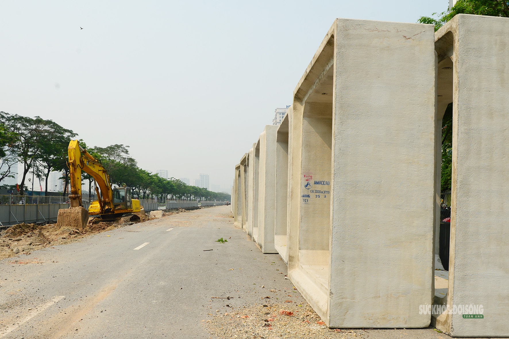 Cận cảnh công trường chống ngập trên đường Võ Chí Công, Hà Nội- Ảnh 4. Cận cảnh công trường chống ngập trên đường Võ Chí Công, Hà Nội- Ảnh 4.