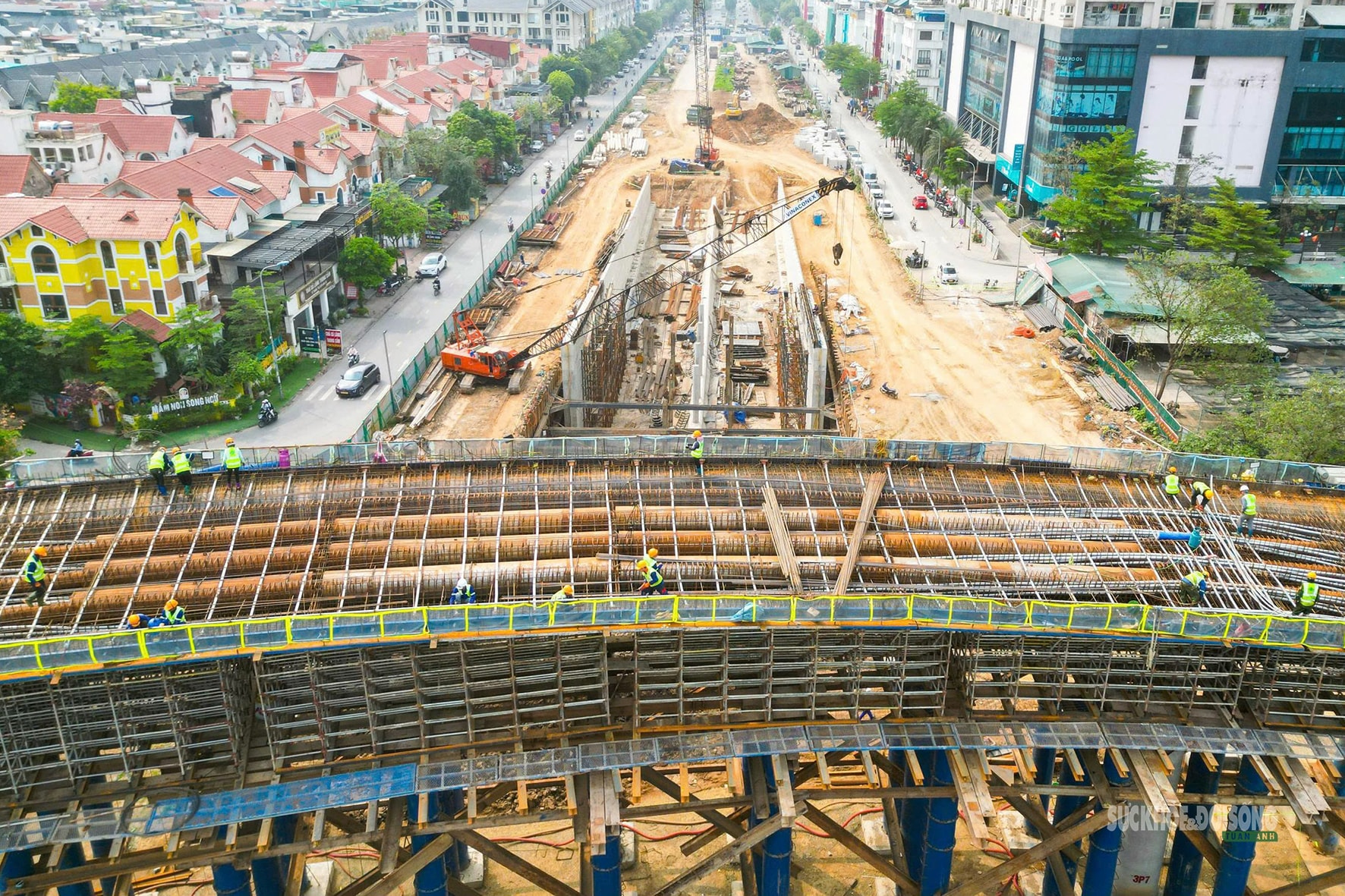 Sau gần 1 năm, nút giao nghìn tỷ Vành đai 3,5 - Đại lộ Thăng Long rõ hình hài- Ảnh 3.