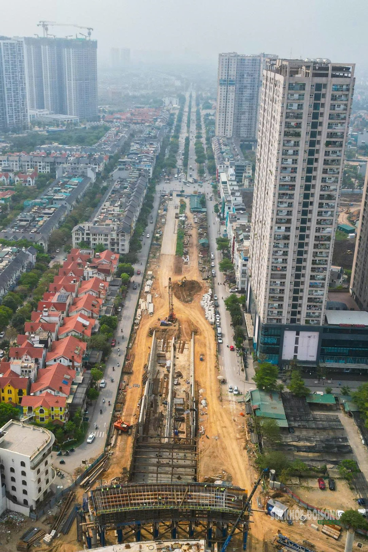 Sau gần 1 năm, nút giao nghìn tỷ Vành đai 3,5 - Đại lộ Thăng Long rõ hình hài- Ảnh 1.