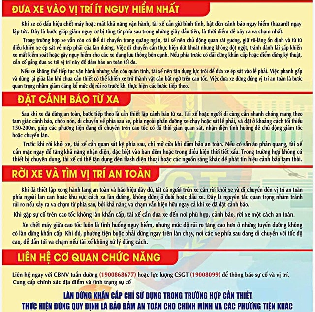  4 bước xử lý khi xe gặp nạn trên cao tốc - Ảnh 2.