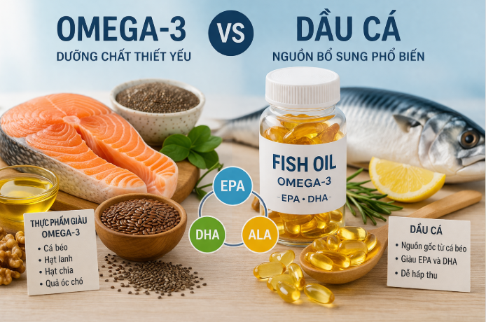 4 điểm khác biệt chính giữa omega-3 và dầu cá, lựa chọn loại nào phù hợp nhất với bạn?- Ảnh 1.