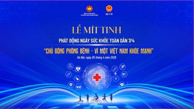 TRỰC TIẾP: Lễ Mít tinh phát động Ngày Sức khỏe toàn dân 7/4- Ảnh 1. TRỰC TIẾP: Lễ Mít tinh phát động Ngày Sức khỏe toàn dân 7/4- Ảnh 1.