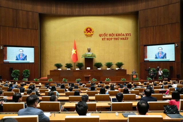 Đồng chí Trần Thanh Mẫn tuyên thệ và phát biểu nhậm chức Chủ tịch Quốc hội khóa XVI- Ảnh 3.